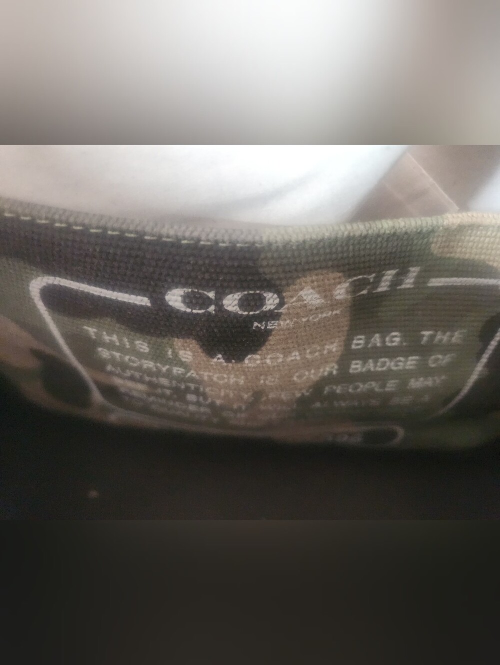 Coach Camo Large Tote Bag
